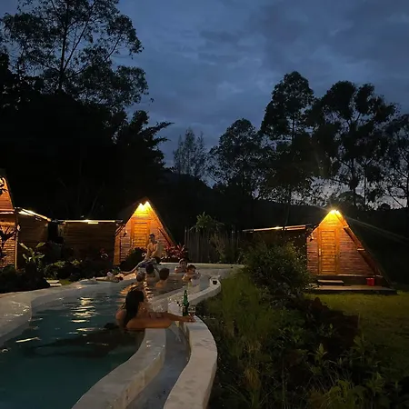 Triangular House And Hot Spring