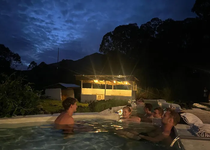 Triangular House And Hot Spring *
