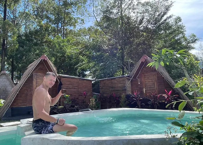 Triangular House And Hot Spring *