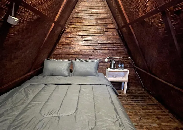 Triangular House And Hot Spring