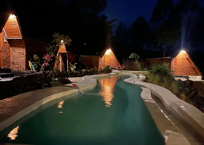 Triangular House And Hot Spring