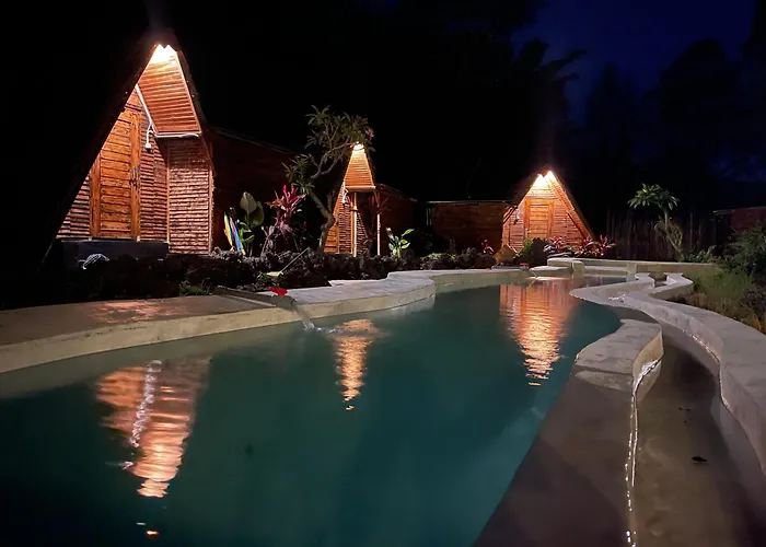 Triangular House And Hot Spring