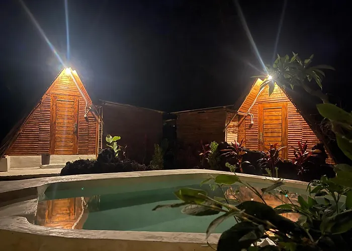 Triangular House And Hot Spring